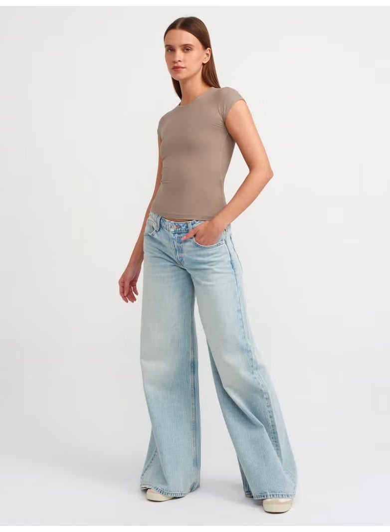 Dilvin 30856 Polyamide T-Shirt-Mink - Image 3